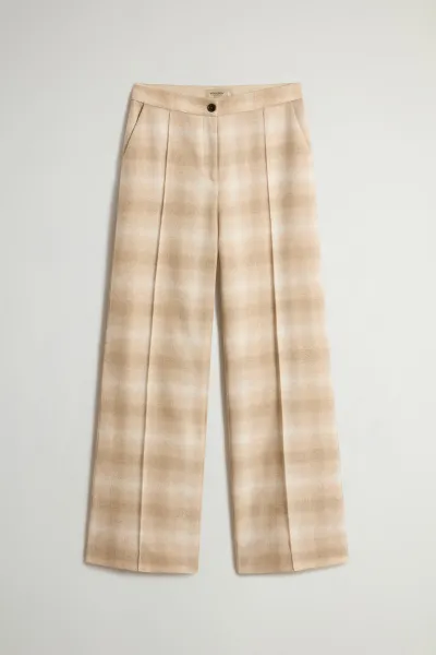 Nohavice Woolrich Soft Wool Pant Hombre Beige