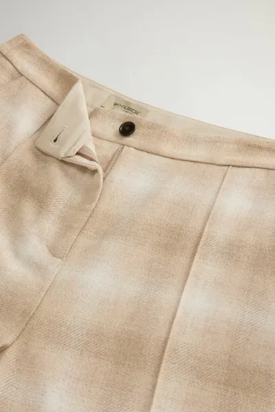 Nohavice Woolrich Soft Wool Pant Hombre Beige