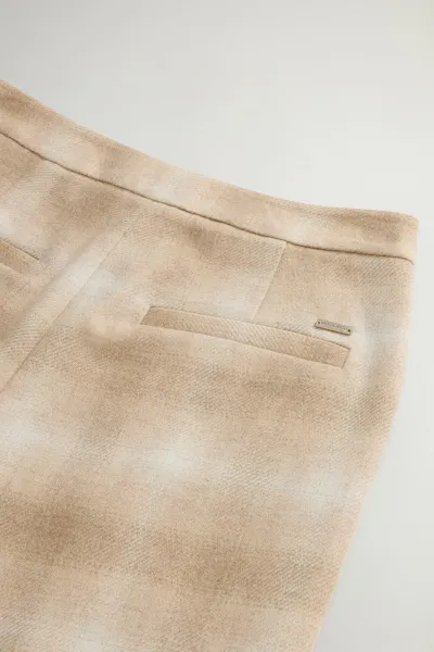 Nohavice Woolrich Soft Wool Pant Hombre Beige