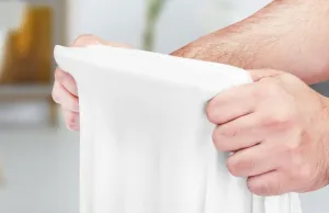 JAKS Elastický poťah na koktejlový stôl biely 80 cm