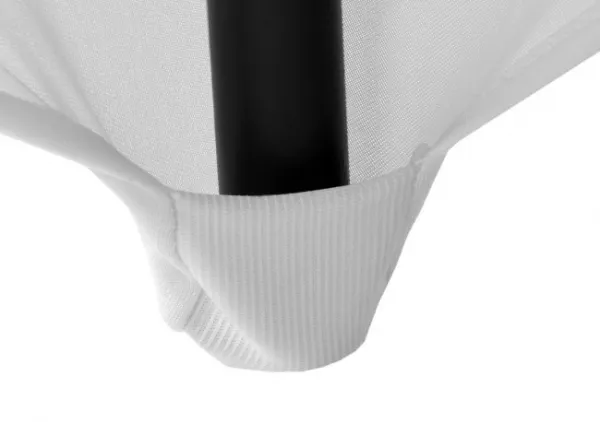 JAKS Elastický poťah na koktejlový stôl biely 80 cm