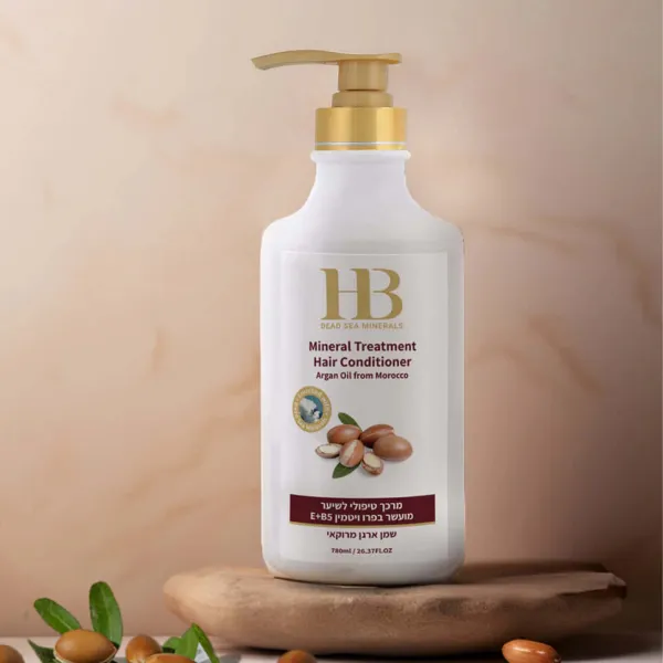 HB Dead Sea Minerals H&B Dead Sea Minerals - Vlasový kondicionér s arganovým olejom z Maroka 780 ml