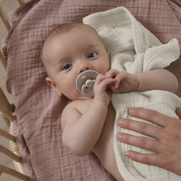 BIBS mušelínová zavinovačka z BIO bavlny - Baby Blue