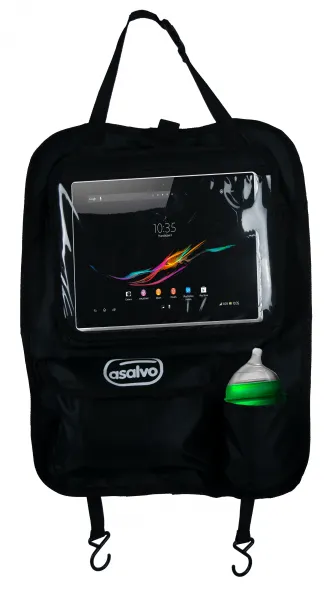 Asalvo Organizér na sedadlo + vrecko na tablet, black