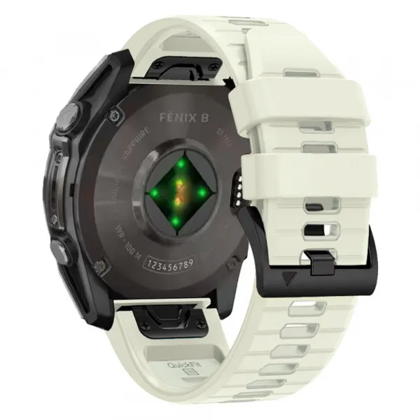 Tech-Protect Silicone Line remienok na Garmin Fenix 5 / 6 / 6 Pro / 7 / 8 47mm / E, titanium