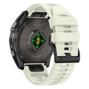 Tech-Protect Silicone Line remienok na Garmin Fenix 5 / 6 / 6 Pro / 7 / 8 47mm / E, titanium