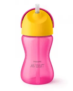 Philips AVENT Hrnček 300 ml Bendy s ohybnou slamkou dievča+darček PETITE&MARS Miska 6m+