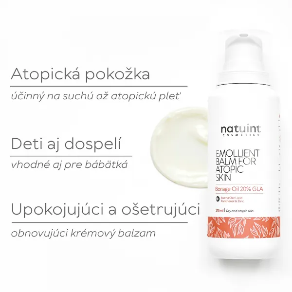 Natuint cosmetics - Upokojujúci balzam na atopickú pokožku