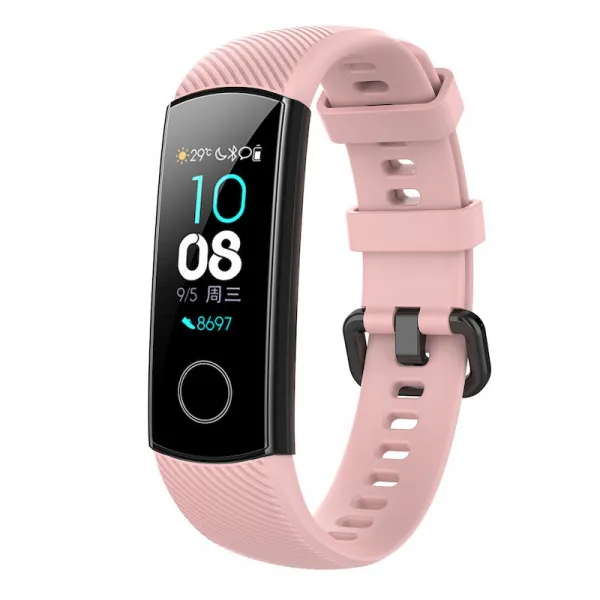 BStrap Silicone Line remienok na Honor Band 4, pink (SHO001C06)