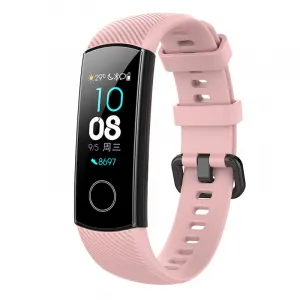 BStrap Silicone Line remienok na Honor Band 4, pink (SHO001C06)