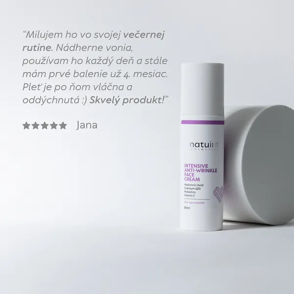 Natuint cosmetics - Krém proti vráskam s kyselinou hyalurónovou