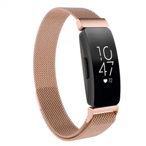 BStrap Milanese (Large) remienok na Fitbit Inspire, rose gold (SFI004C03)