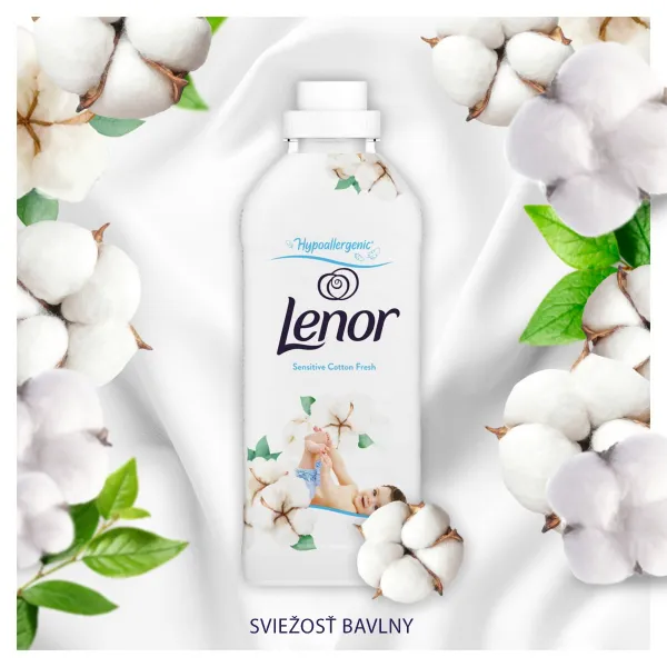 Lenor 925ml Sensitive Cotton Fresh