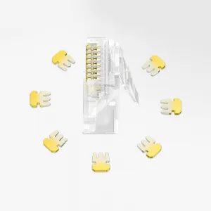 Ugreen 100x konektor RJ45 8P8C Cat6, priesvitný
