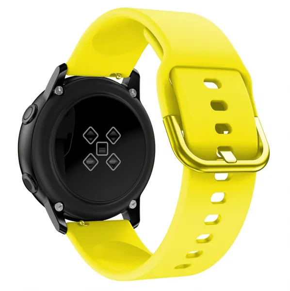 Bstrap Silicone remienok na Samsung Galaxy Watch Active 2 40/44mm, yellow (SSG002C08)