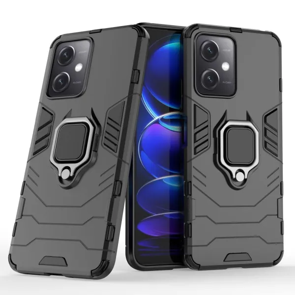 MG Ring Armor kryt na Xiaomi Redmi Note 12 5G / Poco X5 5G, čierny