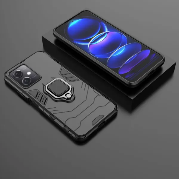 MG Ring Armor kryt na Xiaomi Redmi Note 12 5G / Poco X5 5G, čierny