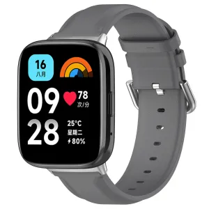 BStrap Leather remienok na Xiaomi Redmi Watch 3 Active / Lite, gray