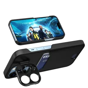 MG Leather Stand kryt na iPhone 14 Plus, čierny
