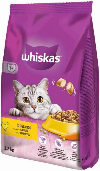 WHISKAS Granule pre dospelé mačky s Kuracím mäsom