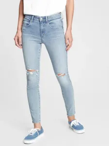 GAP Džíny pro ženy  distressed universal jeggings mid rise 600116-00 Veľkosť: 24LONG - predĺžená dĺžka