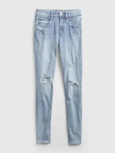 GAP Džíny pro ženy  distressed universal jeggings mid rise 600116-00 Veľkosť: 24LONG - predĺžená dĺžka