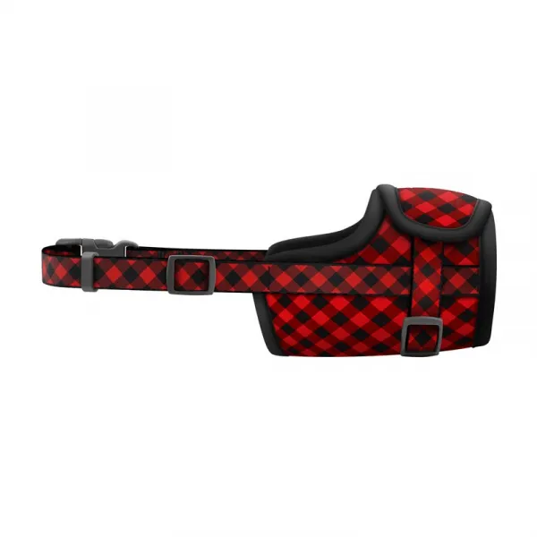 Nylonový náhubok pre psa nastaviteľný TARTAN, obvod papule: 35 - 43cm