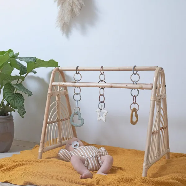 BIBS Loops krúžky 12ks - Blush / Woodchuck / Ivory