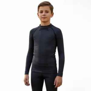 Juniorské termo tričko s dlhým rukávom BLIZZARD Essential long sleeve junior, anthracite
