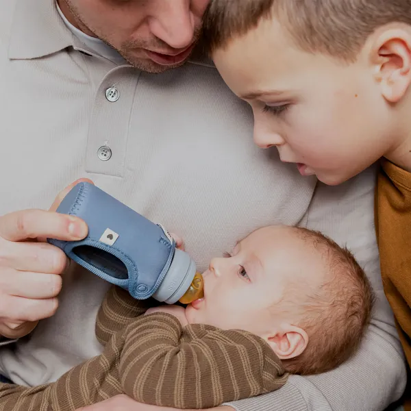 BIBS obal na fľašu malý - Petrol