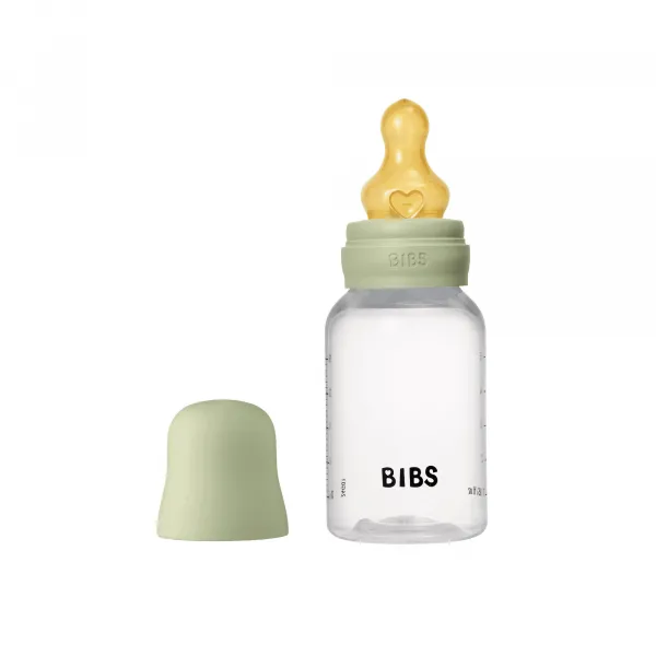 BIBS antikoliková fľaša so silikónovým cumlíkom 150ml - Sage