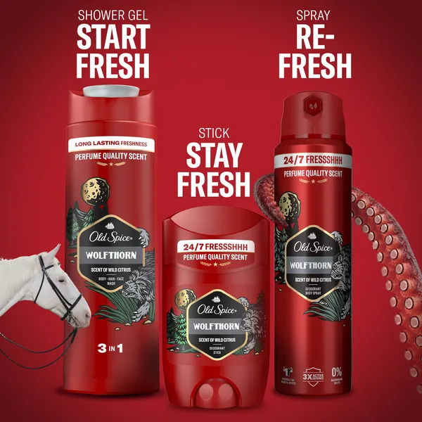Old Spice Wolfthorn tuhý dezodorant pre mužov 85 ml