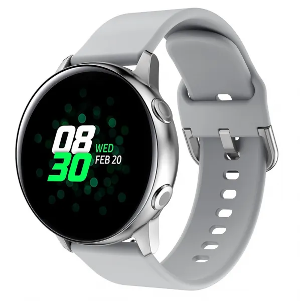 Bstrap Silicone remienok na Samsung Galaxy Watch Active 2 40/44mm, gray (SSG002C03)