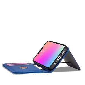 MG Magnet Card knižkové kožené puzdro na iPhone 13 Pro Max, modré