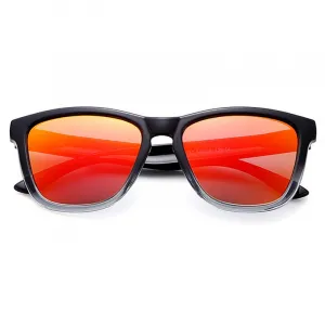 KDEAM Ruston 43 slnečné okuliare, Black / Red (GKD015C43)
