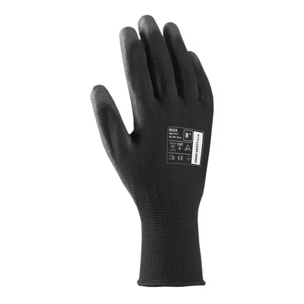 Ardon Rukavice polyester, polomáčané BUCK čierne veľ. 11/XXL