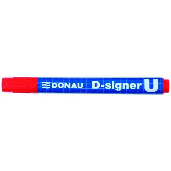 DONAU Popisovač permanentný D-singer U červený