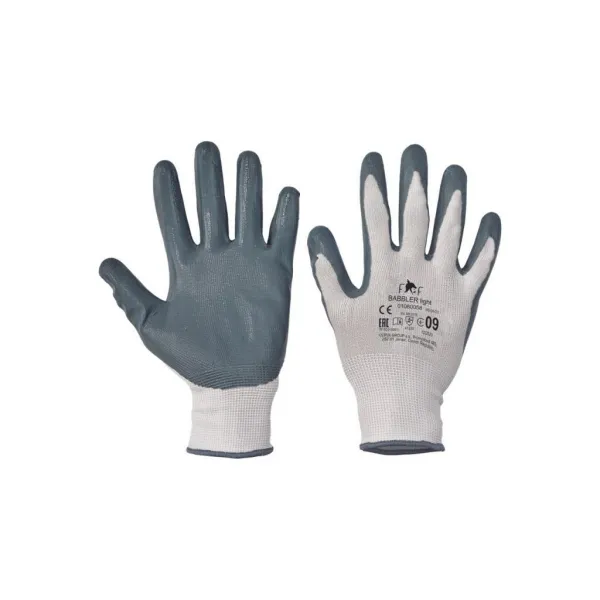 Cerva Rukavice nylon nitril BABBLER LIGHT HS-04-001, veľ. 9/L