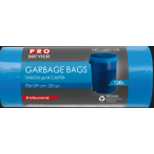 Pro Servis Vrecia na odpadky 70x109, LDPE, 120 ℓ, 21 mic, 20 ks modré