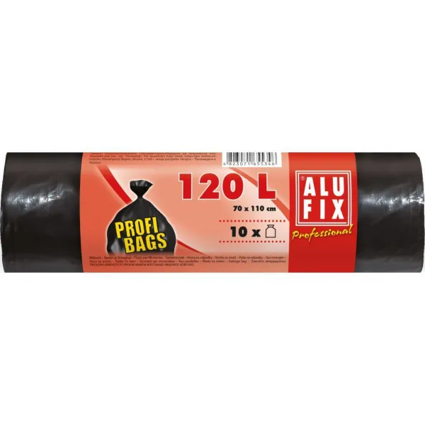 Alufix Vrecia na odpadky PROFI 120 ℓ/ 10 ks, 45mic., 70 x 110 cm, čierne, LDPE