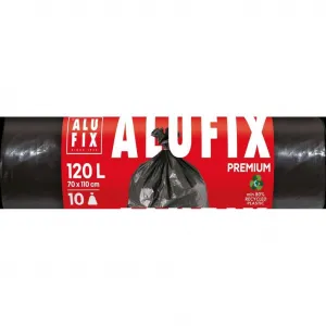 Alufix Vrecia na odpadky PROFI 120 ℓ/ 10 ks, 45mic., 70 x 110 cm, čierne, LDPE