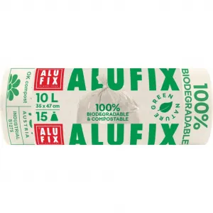 Alufix Vrecia kompostovateľné na bio odpad 10l/15 ks