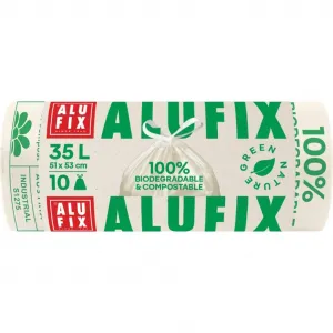 Alufix Vrecia kompostovateľné na bio odpad zaťahovacie 35l/10 ks