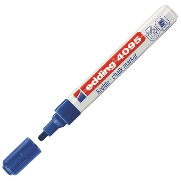 Kriedový popisovač edding 4095 modrý