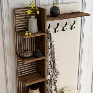 Predsieňová stena Viyana D - Walnut, Cream