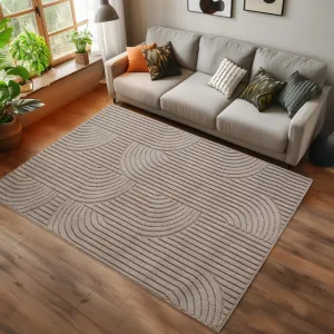 Koberec Helix geometrický, béžový