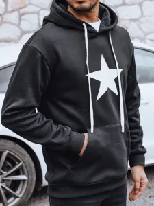 Nevšedná pánska mikina čierna