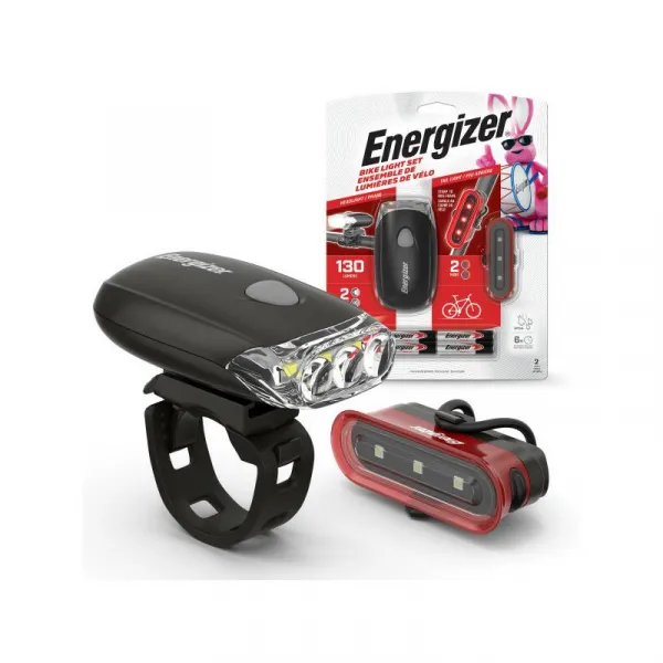 E303659501 Energizer predné a zadné svetlo na bicykel, 4x AAA (BLPB42)