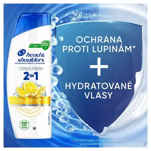 Head & Shoulders Citrus Fresh 2v1 Šampón na Lupiny na Mastné Vlasy 330 ml. Denné Použitie