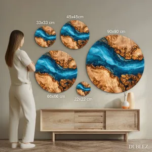 Farebný obraz na dreve - Azure